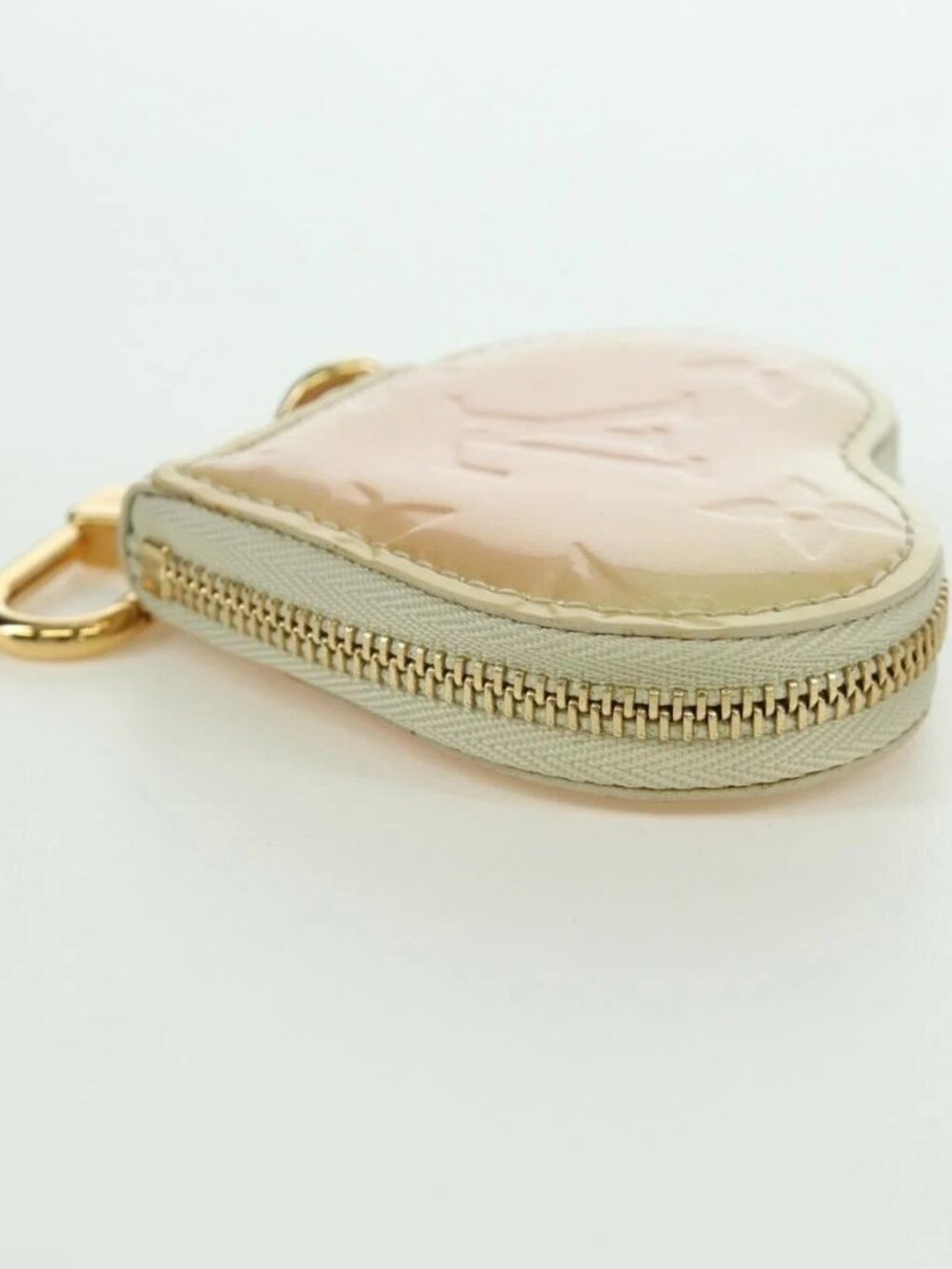 LOUIS VUITTON Vernis heart Mini Coeur Coin Purse Broncorail M91486 Auth ARZ172A - Picture 4 of 15